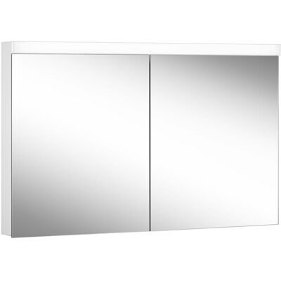 W. Schneider GmbH Lowline Basic LED Lichtspiegelschrank - Weiß, 3 Türen, 120x74.8cm W. Schneider GmbH Lowline Basic LED Lichtspiegelschrank - Weiß, 3 Türen, 120x74.8cm