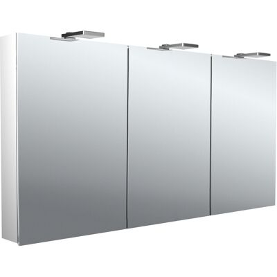 Emco Flat 2 Style Badezimmerspiegel - LED, 3 Türen, Verstellbare Regale Emco Flat 2 Style Badezimmerspiegel - LED, 3 Türen, Verstellbare Regale