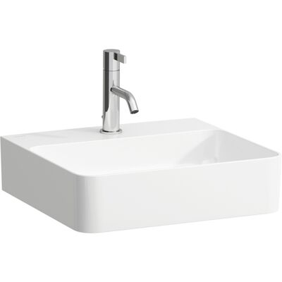 LAUFEN VAL Wandmontage-Waschtisch - 1 Hahnloch, ohne Überlauf, Weiß LAUFEN VAL Wandmontage-Waschtisch - 1 Hahnloch, ohne Überlauf, Weiß