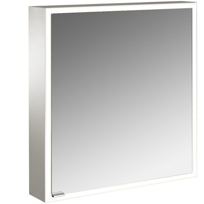 Emco Prime Facelift Badezimmerspiegel-Schrankschrank - 600mm, 1 Tür, Aluminium/Weiß Emco Prime Facelift Badezimmerspiegel-Schrankschrank - 600mm, 1 Tür, Aluminium/Weiß