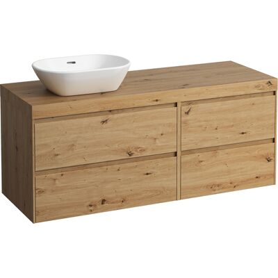 LAUFEN LANI Waschtischplatte wildeiche inklusive Unterschrank, 1 Ausschnitt links, 1370x495x580mm, H4065821122671 LAUFEN LANI Waschtischplatte wildeiche inklusive Unterschrank, 1 Ausschnitt links, 1370x495x580mm, H4065821122671