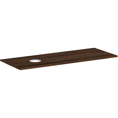 Hansgrohe Xelu Q Wandkonsole - Linker Ausschnitt - 1360x550 - Nussbaum Dunkel Hansgrohe Xelu Q Wandkonsole - Linker Ausschnitt - 1360x550 - Nussbaum Dunkel