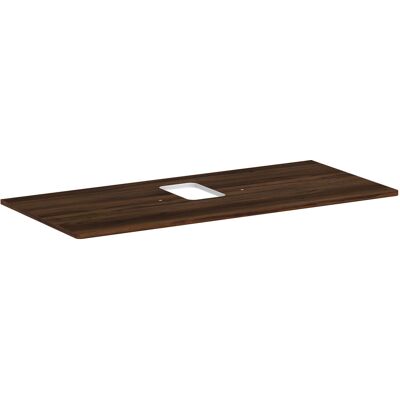 Hansgrohe Xelu Q Konsole mit zentralem Ausschnitt - 1180x550 mm - Nussbaum Dunkel Hansgrohe Xelu Q Konsole mit zentralem Ausschnitt - 1180x550 mm - Nussbaum Dunkel
