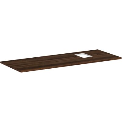 Hansgrohe Xelu Q Konsole - 1360x550 - Nussbaum Dunkel - Wandmontage Hansgrohe Xelu Q Konsole - 1360x550 - Nussbaum Dunkel - Wandmontage