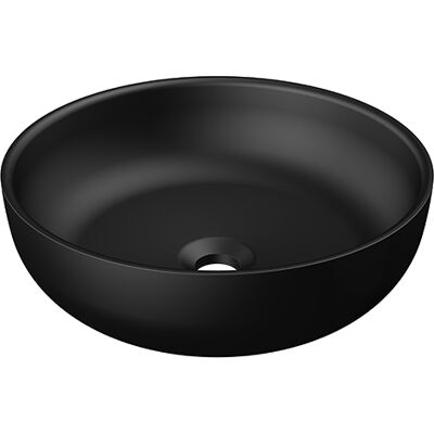 Steinberg Serie 440 Aufsatzwaschtisch, rund, 400x400x130mm, SOLIDSurface, ohne Hahnloch, ohne Überlauf, 4406115S Steinberg Serie 440 Aufsatzwaschtisch, rund, 400x400x130mm, SOLIDSurface, ohne Hahnloch, ohne Überlauf, 4406115S
