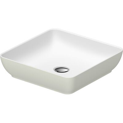 Duravit Sivida - Eckiger Aufsatzwaschtisch - 400x400mm - Weiß & Blassgrün Duravit Sivida - Eckiger Aufsatzwaschtisch - 400x400mm - Weiß & Blassgrün