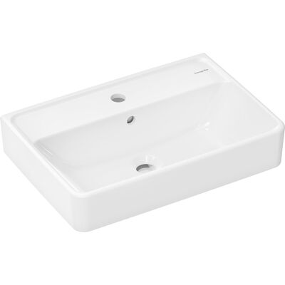 Hansgrohe Xanuia Q Wand-Waschtisch - Einzelhahnloch, Überlauf, 550x370mm Hansgrohe Xanuia Q Wand-Waschtisch - Einzelhahnloch, Überlauf, 550x370mm