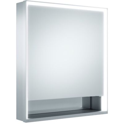 KEUCO Royal Lumos Spiegelschrank Wandvorbau 1-türig, kurze Tür, mit Spiegelheizung, Anschlag links, 650mm, 14321171204 KEUCO Royal Lumos Spiegelschrank Wandvorbau 1-türig, kurze Tür, mit Spiegelheizung, Anschlag links, 650mm, 14321171204