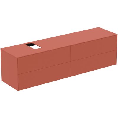 Ideal Standard Waschtischunterschrank, 4 Auszüge, Ausschnitt wahlweise links/rechts, 1987x505x550mm, T3992Y3 Ideal Standard Waschtischunterschrank, 4 Auszüge, Ausschnitt wahlweise links/rechts, 1987x505x550mm, T3992Y3