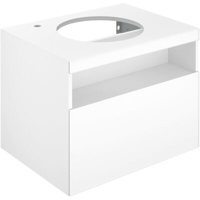Keuco Stageline Wandmontierter Waschtisch-Unterschrank - Weiß, LED, 65x55x49cm Keuco Stageline Wandmontierter Waschtisch-Unterschrank - Weiß, LED, 65x55x49cm