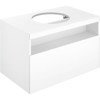 Keuco Stageline Wandmontierter Waschtisch mit LED - Waschtischunterbau Keuco Stageline Wandmontierter Waschtisch mit LED - Waschtischunterbau