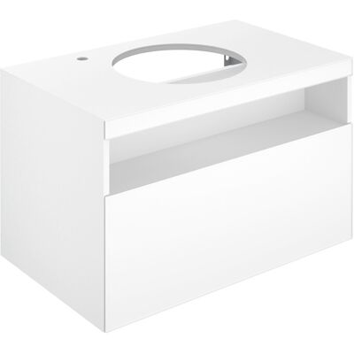 Keuco Stageline Wand-Waschtischunterschrank - Weiß Glänzend - mit LED & Steckdosen Keuco Stageline Wand-Waschtischunterschrank - Weiß Glänzend - mit LED & Steckdosen