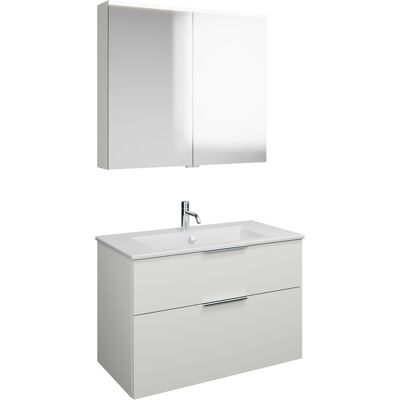 burgbad Eqio Badmöbel-Set 92 cm mit Keramik-Waschtisch Slim & Unterschrank G0146 - Badmöbel burgbad Eqio Badmöbel-Set 92 cm mit Keramik-Waschtisch Slim & Unterschrank G0146 - Badmöbel