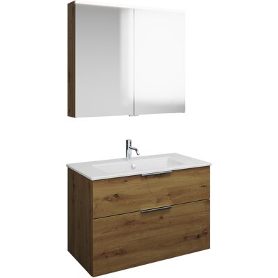 burgbad G0146 Weißes Keramik-Badmöbel-Set - Waschtisch, Schrank & Spiegel burgbad G0146 Weißes Keramik-Badmöbel-Set - Waschtisch, Schrank & Spiegel