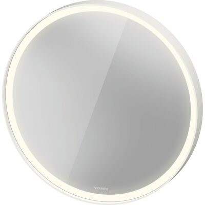 Duravit L-Cube Spiegel mit integrierter Beleuchtung, rund, LED 18W, 700x700x67mm, Weiß Aluminium Matt, LC7375018180100 Duravit L-Cube Spiegel mit integrierter Beleuchtung, rund, LED 18W, 700x700x67mm, Weiß Aluminium Matt, LC7375018180100