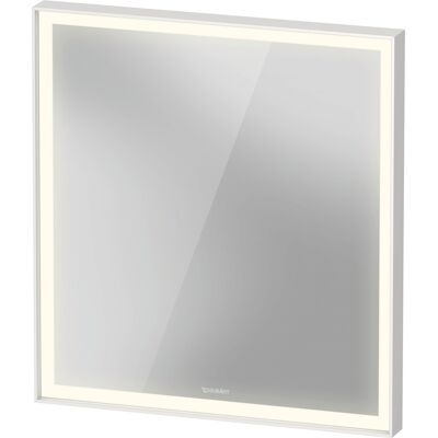 Duravit L-Cube Spiegel mit integrierter Beleuchtung, eckig, 650x700x67mm, Weiß Aluminium Matt, LC7380018180100 Duravit L-Cube Spiegel mit integrierter Beleuchtung, eckig, 650x700x67mm, Weiß Aluminium Matt, LC7380018180100