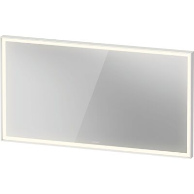 Duravit L-Cube Spiegel mit integrierter Beleuchtung, eckig, 1300x700x67mm, Weiß Aluminium Matt, LC7388018180100 Duravit L-Cube Spiegel mit integrierter Beleuchtung, eckig, 1300x700x67mm, Weiß Aluminium Matt, LC7388018180100