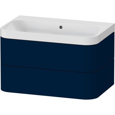 Duravit Modell HP4347 - Wandmontiertes Badezimmer-Set, Nachtblau Seidenmatt Duravit Modell HP4347 - Wandmontiertes Badezimmer-Set, Nachtblau Seidenmatt