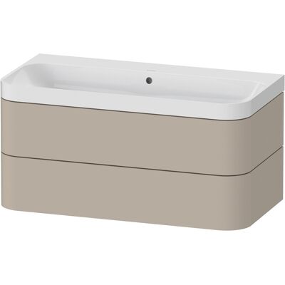 Duravit Modell HP4348N6060 - Wandhängendes Badezimmer-Set, Taupe Seidenmatt Duravit Modell HP4348N6060 - Wandhängendes Badezimmer-Set, Taupe Seidenmatt