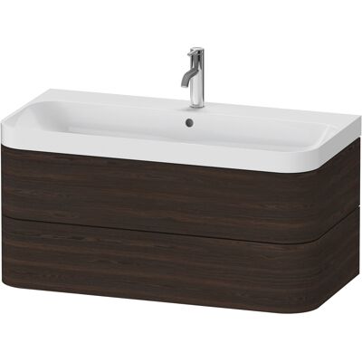 Duravit Nussbaum gebürstet C-Form Set - Waschbecken-Set Duravit Nussbaum gebürstet C-Form Set - Waschbecken-Set