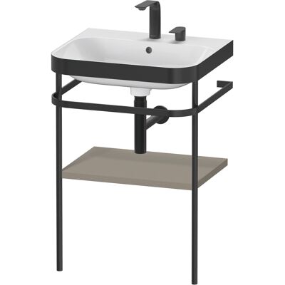 Duravit Happy D.2 Plus c-bonded Set mit Metallkonsole, 575x490mm, 2 Hahnlöcher, HP4735E9292 Duravit Happy D.2 Plus c-bonded Set mit Metallkonsole, 575x490mm, 2 Hahnlöcher, HP4735E9292