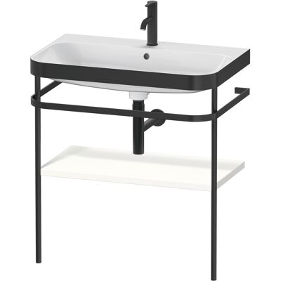 Duravit Happy D.2 Plus C-Bonded Set mit Metallkonsole - Waschtisch Duravit Happy D.2 Plus C-Bonded Set mit Metallkonsole - Waschtisch
