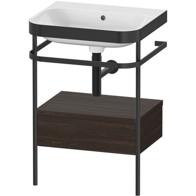Duravit Nussbaum gebürstet Vollauszug Waschtisch-Set - 57,5x49 cm Duravit Nussbaum gebürstet Vollauszug Waschtisch-Set - 57,5x49 cm