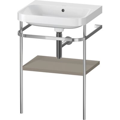 Duravit Happy D.2 Plus C-Form Set mit Metallkonsole - Waschtisch-Kombination Duravit Happy D.2 Plus C-Form Set mit Metallkonsole - Waschtisch-Kombination