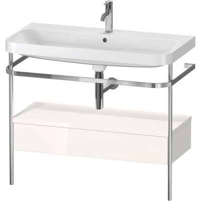 Duravit Happy D.2 Plus C-Form Set mit Metallkonsole - Waschplatz Duravit Happy D.2 Plus C-Form Set mit Metallkonsole - Waschplatz