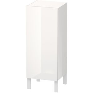 Duravit L-Cube Halbhochschrank individual 1 Tür, 2 Glasfachböden, Anschlag rechts, Höhe min. 600 mm - max. 900 mm, Breite min. 250 mm - max. 500 mm, Tiefe min. 200 mm - max. 363 mm, Farbe: Weiß Hochglanz Dekor - LC1189R2222