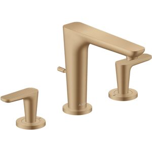 Hansgrohe AXOR Citterio C 3-Loch Waschtischarmatur 125, mit Zugstangen-Ablaufgarnitur, Cubic cut, 49061140 Hansgrohe AXOR Citterio C 3-Loch Waschtischarmatur 125, mit Zugstangen-Ablaufgarnitur, Cubic cut, 49061140