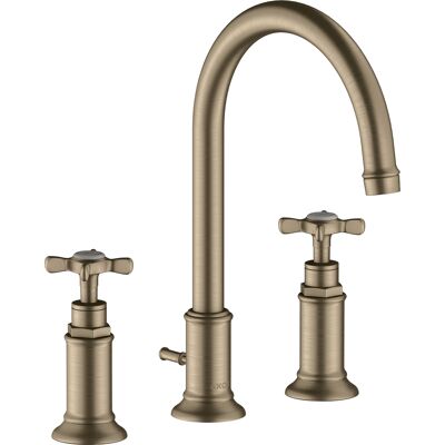 Hansgrohe AXOR Montreux 3-Loch Waschtischarmatur 180, Zugstangen-Ablaufgarnitur, 16513820 Hansgrohe AXOR Montreux 3-Loch Waschtischarmatur 180, Zugstangen-Ablaufgarnitur, 16513820