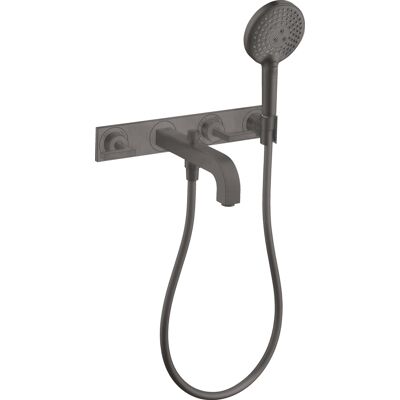 Hansgrohe Axor Citterio 3-Loch Wannenarmatur - Brushed Black Chrome Hansgrohe Axor Citterio 3-Loch Wannenarmatur - Brushed Black Chrome