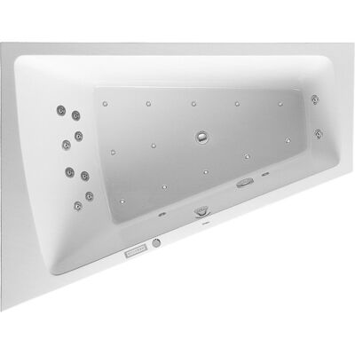 Duravit Paiova Whirlpool, Einbauversion, 1 Rückenschräge links, Gestell, Ab- und Überlaufgarnitur chrom, Combi-System E, 1700x1300mm, 760214000CE1000 Duravit Paiova Whirlpool, Einbauversion, 1 Rückenschräge links, Gestell, Ab- und Überlaufgarnitur chrom, Combi-System E, 1700x1300mm, 760214000CE1000