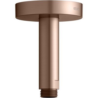 KEUCO Universal Brausearm - runder Deckenanschluss - 100mm - Rotgold gebürstet KEUCO Universal Brausearm - runder Deckenanschluss - 100mm - Rotgold gebürstet