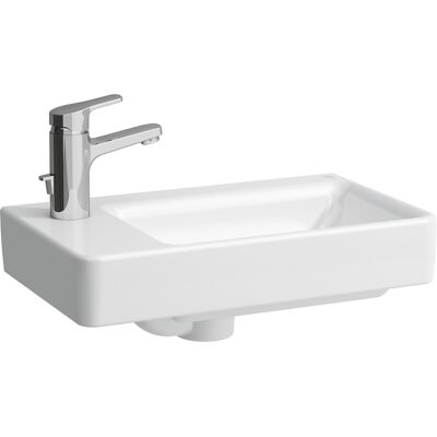 LAUFEN PRO S Handwaschbecken, Becken rechts, 1 Hahnloch, mit Überlauf, 480x280mm, H8159550001041 LAUFEN PRO S Handwaschbecken, Becken rechts, 1 Hahnloch, mit Überlauf, 480x280mm, H8159550001041