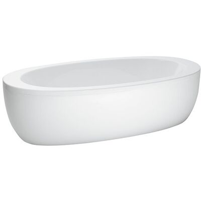 LAUFEN ILBAGNOALESSI Badewanne Acryl freistehend 2030x1020x460mm, inklusive Schürze, inklusive Fußgestell, weiß, H2419700000001 LAUFEN ILBAGNOALESSI Badewanne Acryl freistehend 2030x1020x460mm, inklusive Schürze, inklusive Fußgestell, weiß, H2419700000001