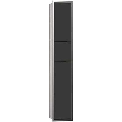 Emco asis 150 WC-Modul - Doppel Fach, Chrom/Schwarz - 976027964 Emco asis 150 WC-Modul - Doppel Fach, Chrom/Schwarz - 976027964