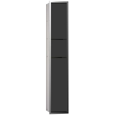 Emco asis 150 WC-Modul - Doppel Fach, Chrom/Schwarz - 976027964 Emco asis 150 WC-Modul - Doppel Fach, Chrom/Schwarz - 976027964