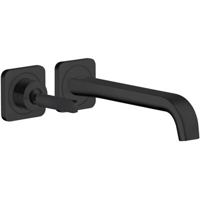Hansgrohe Axor Citterio E Wandmontage Einhebel-Waschtischmischer - 221mm, Schwarz Matt Hansgrohe Axor Citterio E Wandmontage Einhebel-Waschtischmischer - 221mm, Schwarz Matt