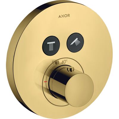 Hansgrohe Axor Starck ShowerSelect Thermostat - Polished Gold - 2-Ausgänge Hansgrohe Axor Starck ShowerSelect Thermostat - Polished Gold - 2-Ausgänge