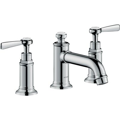 Hansgrohe AXOR MONTREUX 3-Loch Waschtischarmatur 30, Zugstangen-Ablaufgarnitur, Hebelgriffe, Ausladung 142mm, 16535000 Hansgrohe AXOR MONTREUX 3-Loch Waschtischarmatur 30, Zugstangen-Ablaufgarnitur, Hebelgriffe, Ausladung 142mm, 16535000