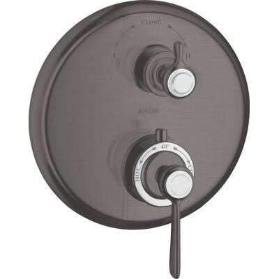 Hansgrohe Axor Montreux Thermostat - Unterputz, 2 Verbraucher, Brushed Black Chrome Hansgrohe Axor Montreux Thermostat - Unterputz, 2 Verbraucher, Brushed Black Chrome