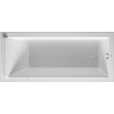 Duravit Starck Whirlpool, Einbauversion, 1 Rückenschräge, Gestell, Ab- und Überlaufgarnitur chrom, Air-System, 1700x750mm, 760335000AS0000 Duravit Starck Whirlpool, Einbauversion, 1 Rückenschräge, Gestell, Ab- und Überlaufgarnitur chrom, Air-System, 1700x750mm, 760335000AS0000