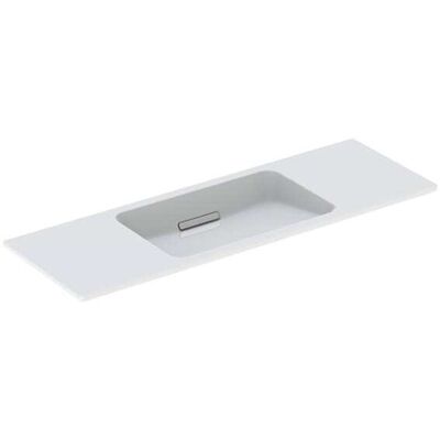 Geberit One Wandwaschbecken - Weiß / Hochglanz-Chrom - 120x40cm Geberit One Wandwaschbecken - Weiß / Hochglanz-Chrom - 120x40cm