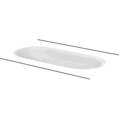 Bette Comodo Unterbau-Waschtisch - Impact-Resistent Titan-Stahl Bette Comodo Unterbau-Waschtisch - Impact-Resistent Titan-Stahl