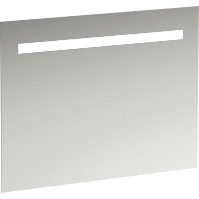 LAUFEN Leelo Spiegel mit integrierter horizontaler LED-Beleuchtung, Aluminiumrahmen, 900 mm, Version für externen Lichtschalter, H4476519501441 LAUFEN Leelo Spiegel mit integrierter horizontaler LED-Beleuchtung, Aluminiumrahmen, 900 mm, Version für externen Lichtschalter, H4476519501441