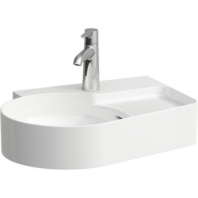 Laufen VAL Wandmontage Waschbecken - 530x400mm, Weiß, 1 Hahnloch Laufen VAL Wandmontage Waschbecken - 530x400mm, Weiß, 1 Hahnloch