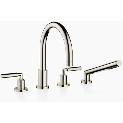 Dornbracht TARA Wannen-Vierlochbatterie für Wannenrand- bzw. Fliesenrandmontage, Ausladung 220mm, 27512882-08 Dornbracht TARA Wannen-Vierlochbatterie für Wannenrand- bzw. Fliesenrandmontage, Ausladung 220mm, 27512882-08