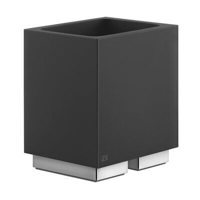 Gessi Rettangolo Accessoires - Glashalter Standversion - Becher schwarz - Badezimmerzubehör Gessi Rettangolo Accessoires - Glashalter Standversion - Becher schwarz - Badezimmerzubehör